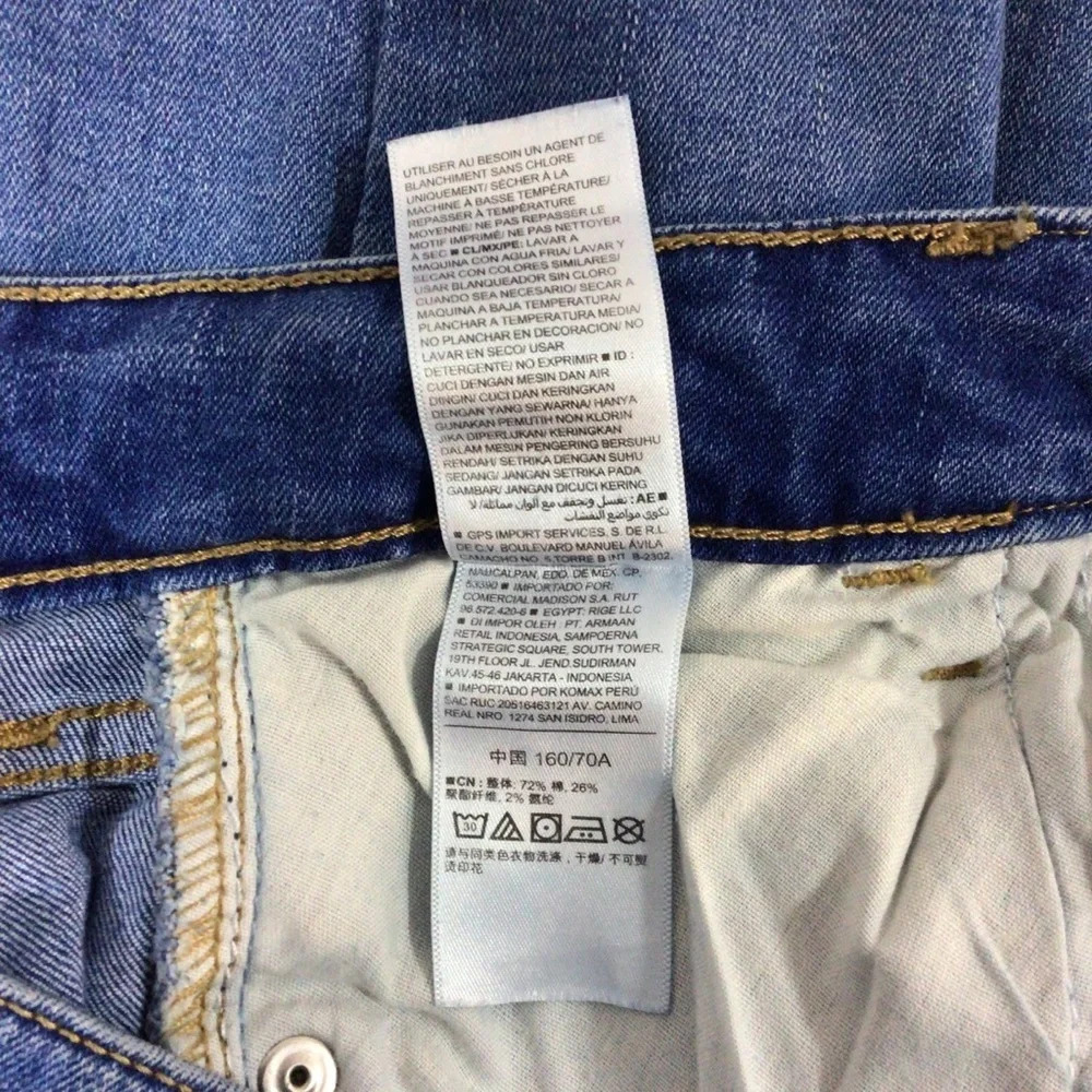 Women’s Old Navy Rock Star Mid-Rise Blue Medium Wash Denim Jeans - Size 6 - Picture 7 of 7